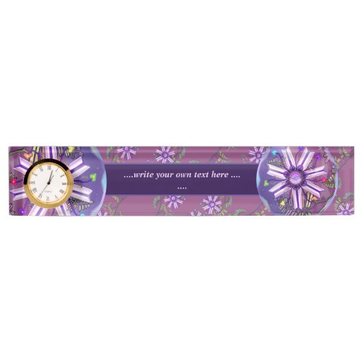 Blume in der Wüste Namensplakette (Vorderseite)