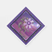 Blume in der Wüste Napkins Serviette (Ecke)