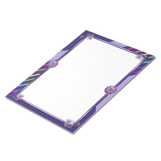 Blume in der Wüste Notizblock (angewinkelt)