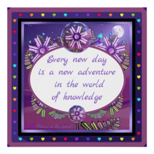 Blume in der Wüste Poster