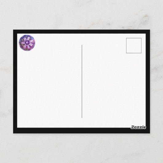 Blume in der Wüste Postkarte (Rückseite)