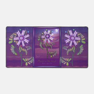 Blume in der Wüste Schreibtischunterlage