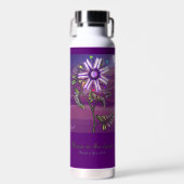 Blume in der Wüste Trinkflasche (Vorne)