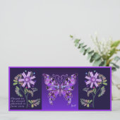 Blume in der Wüste und P Butterfly 31 Karte (Stehend Vorderseite)