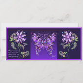 Blume in der Wüste und P Butterfly 31 Karte (Vorderseite)