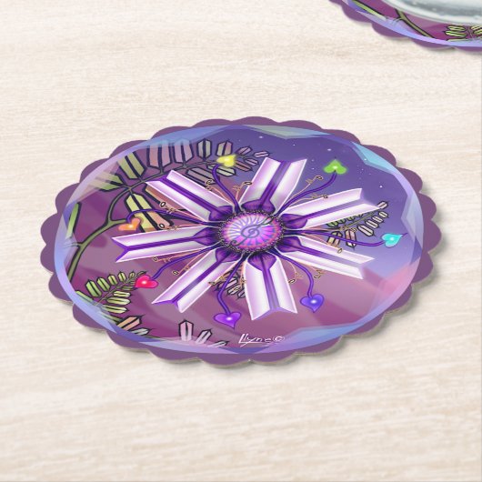 Blume in der Wüste Untersetzer (angewinkelt)