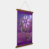 Blume in der Wüste Wandteppich Mit Holzrahmen (Gewinkelt)