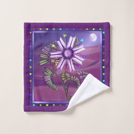 Blume in der Wüste Waschlappen (Waschlappen)