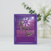Blume in der Wüsten Postkarte (Stehend Vorderseite)