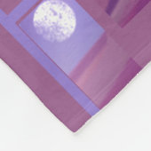 Blume in der Wüstendecke Fleecedecke (Ecke)