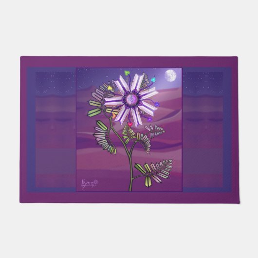 Blume in der Wüstenmatte Fußmatte (Vorderseite)