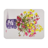 Blume in einem chinesischen Jar Magnet (Horizontal)