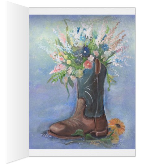 Blume in einem Cowboy-Boot (Innen (Rechts))