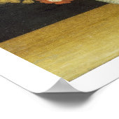 Blume in einem Delft Jar (Öl auf Tafel) Poster (Ecke)