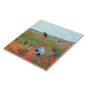 Blume in einem Feld auswählen, Mary Cassatt Fliese (Seite)