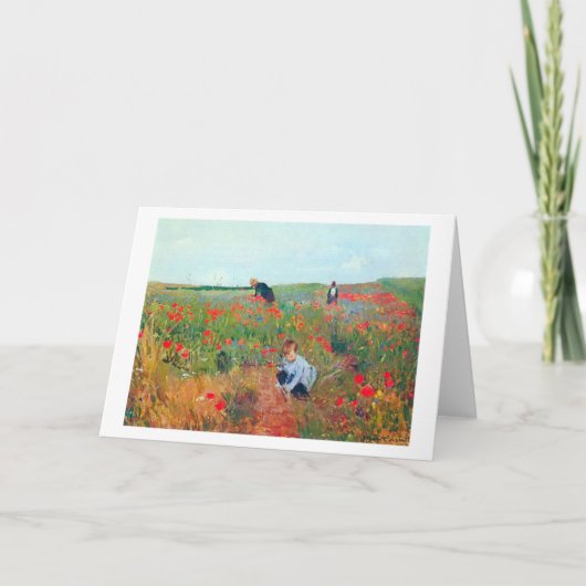 Blume in einem Feld auswählen, Mary Cassatt Karte (Vorderseite)