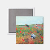 Blume in einem Feld auswählen, Mary Cassatt Magnet (Vorderseite/Rückseite)