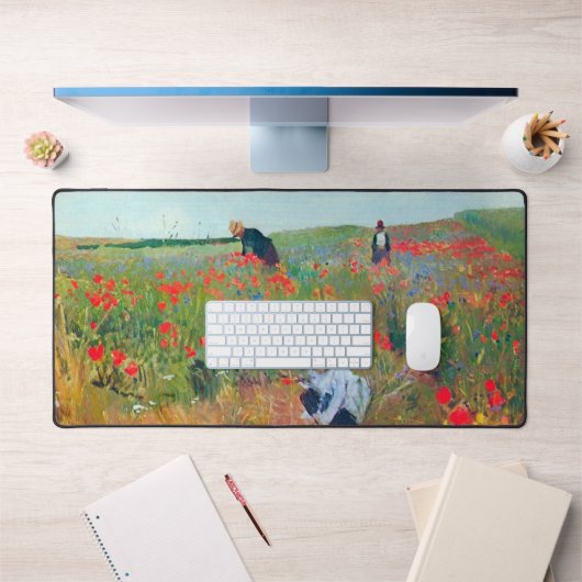 Blume in einem Feld auswählen, Mary Cassatt Schreibtischunterlage (Büro 1)