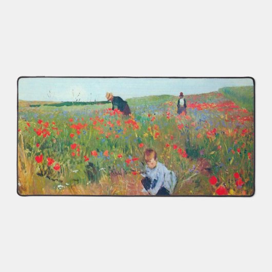 Blume in einem Feld auswählen, Mary Cassatt Schreibtischunterlage (Vorderseite)