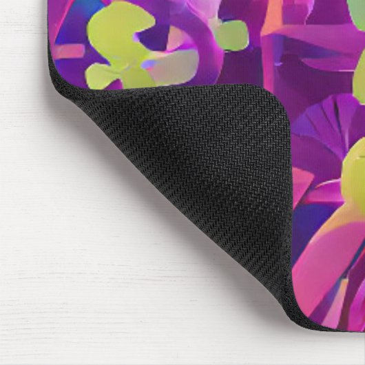 Blume in einem Feld bunt abstrakte Digitalkunst Mousepad (Ecke)