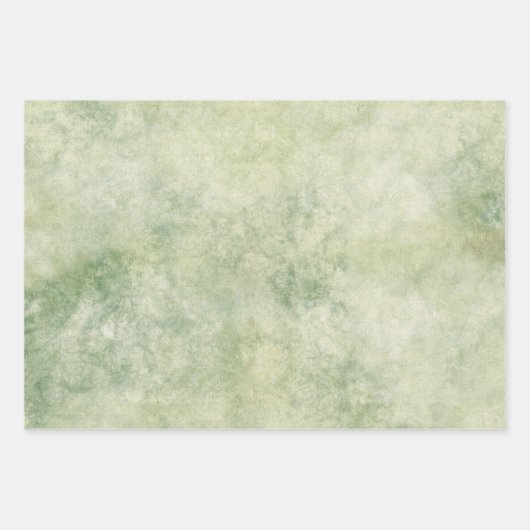 Blume in einem grünen Mosaikpapier Geschenkpapier Set (Vorderseite 3)