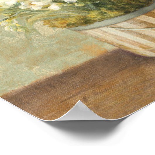 Blume in einem Hat-Box Poster (Ecke)