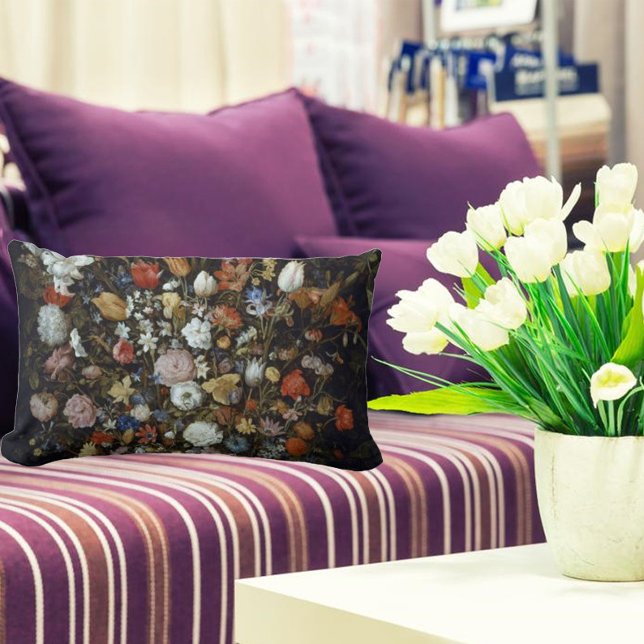 Blume in einem Holzschiff Jan Brueghel the Ältere Lendenkissen (Von Creator hochgeladen)