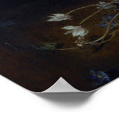 Blume in einem Holzschiff Poster (Ecke)