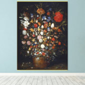 Blume in einem Holzschiff von Jan Brueghel, El Leinwanddruck (Insitu (Holzboden))