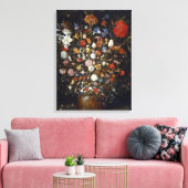 Blume in einem Holzschiff (von Jan Brueghel) Leinwanddruck (Insitu (Wohnzimmer))