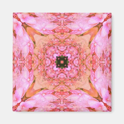 Blume in einem Kasten Magnet (Vorne)