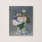 Blume in einem Kristallvase-Manet Puzzle (Vertikal)