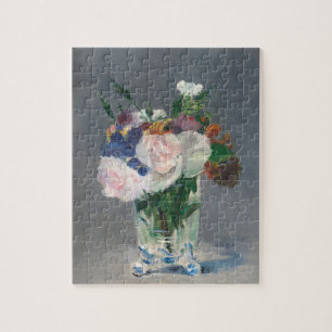 Blume in einem Kristallvase-Manet Puzzle