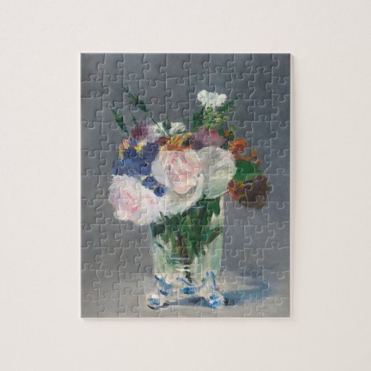 Blume in einem Kristallvase-Manet Puzzle (Vertikal)