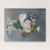 Blume in einem Kristallvase-Manet Puzzle (Horizontal)