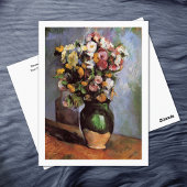 Blume in einem Olive Jar Paul Cezanne Postkarte