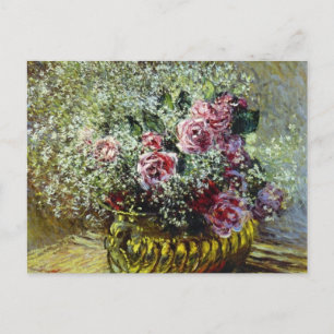 Blume in einem Pot - Claude Monet Postkarte