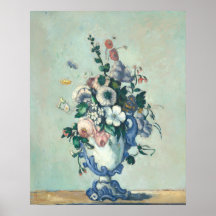 Blume in einem Rokoko Vase - Paul Cézanne Fine Art