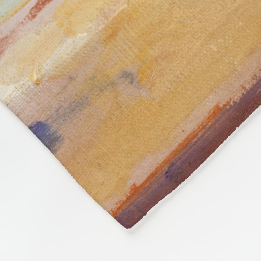 Blume in einem Rokoko Vase, Paul Cezanne Fleecedecke (Ecke)