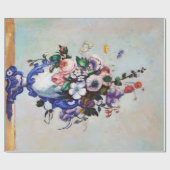 Blume in einem Rokoko Vase, Paul Cezanne Geschenkpapier (Flach)