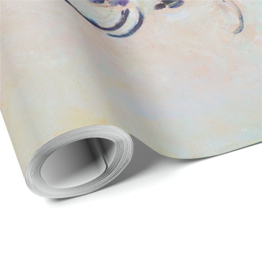 Blume in einem Rokoko Vase, Paul Cezanne Geschenkpapier (Rolleneckpunkt)