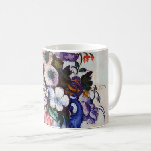 Blume in einem Rokoko Vase, Paul Cezanne Kaffeetasse (VorderseiteRechts)