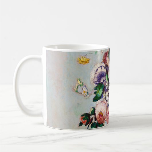 Blume in einem Rokoko Vase, Paul Cezanne Kaffeetasse (Links)