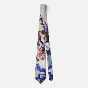 Blume in einem Rokoko Vase, Paul Cezanne Krawatte