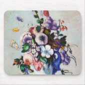 Blume in einem Rokoko Vase, Paul Cezanne Mousepad (Vorne)