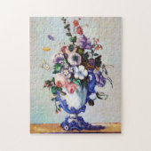 Blume in einem Rokoko Vase, Paul Cezanne Puzzle (Vertikal)