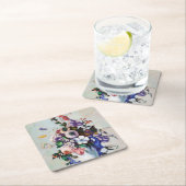 Blume in einem Rokoko Vase, Paul Cezanne Rechteckiger Pappuntersetzer (Vor Ort)