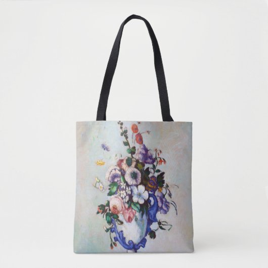 Blume in einem Rokoko Vase, Paul Cezanne Tasche (Vorderseite)