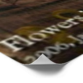 BLUME IN EINEM TAN POSTER (Ecke)