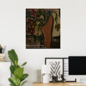 BLUME IN EINEM TAN POSTER (Heimbüro)